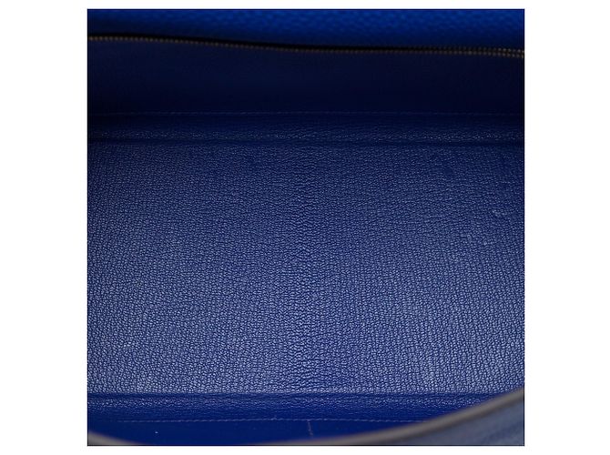 Hermès Blue Togo Kelly II Retourne 32 - vista 4