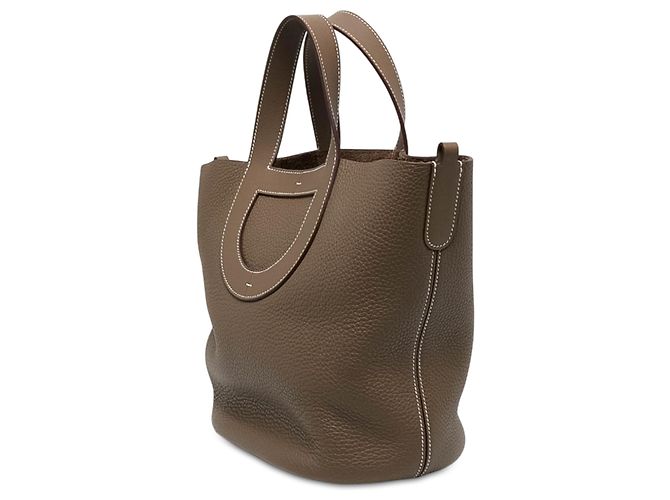 Hermès Brown Clemence and Swift In the Loop 23 Braun Taupe - Ansicht 2