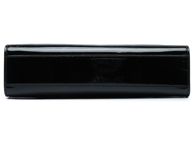 Autre Marque Saint Laurent Manhattan Schultertasche Medium aus Lackleder in Schwarz - Ansicht 3