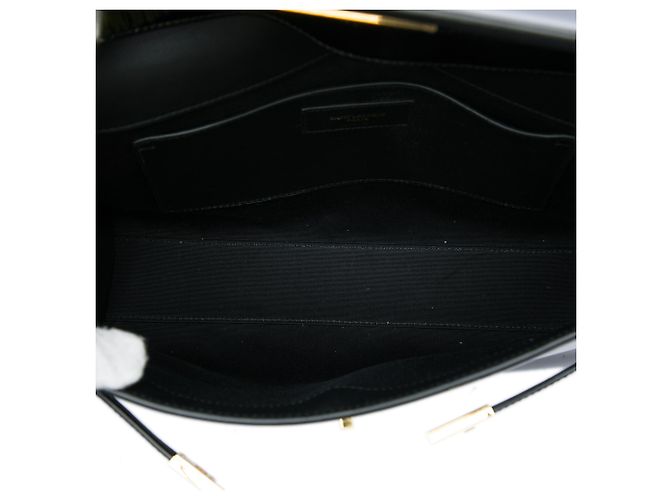Autre Marque Saint Laurent Manhattan Schultertasche Medium aus Lackleder in Schwarz - Ansicht 4