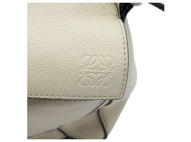 Bolsa Puzzle LOEWE pequena em pele de vitelo castanha Marrom Bege - vista 5