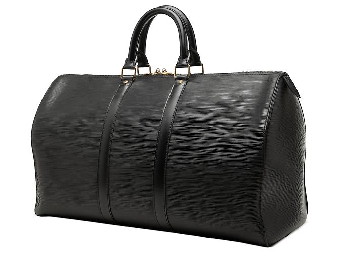 Louis Vuitton Black Epi Keepall 45 Negro - vista 2