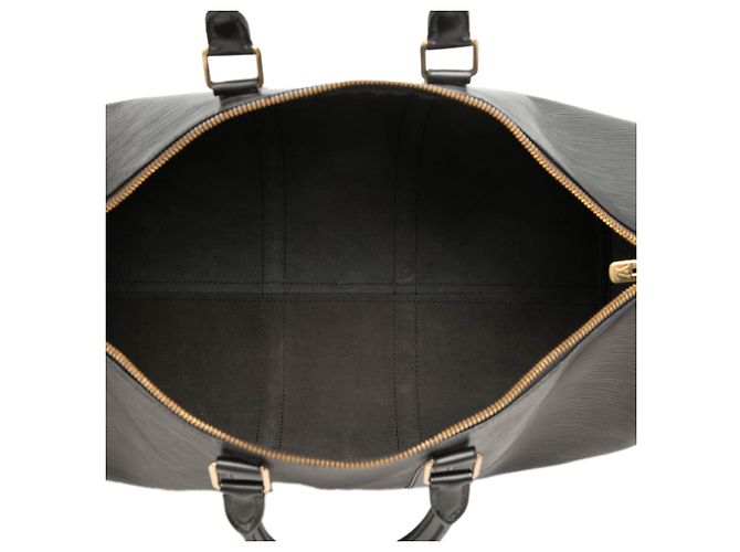 Louis Vuitton Black Epi Keepall 45 Negro - vista 4