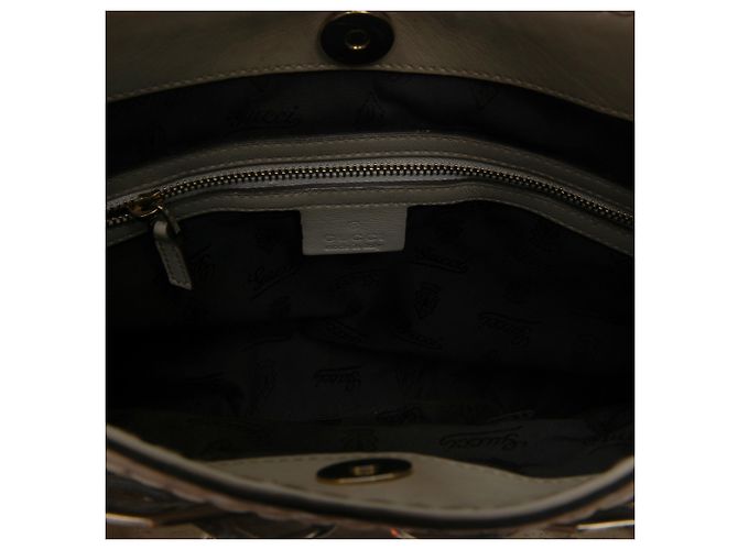 Gucci Queen Hobo in pelle di vitello bianca - vista 4