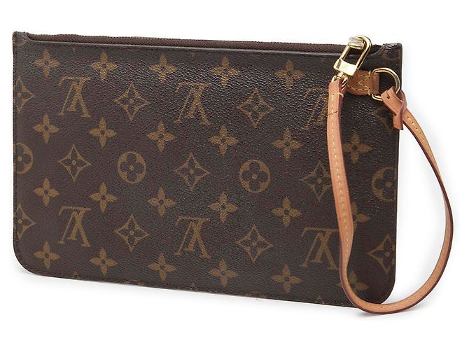 Pouch Louis Vuitton Brown Monogram Neverfull MM Marrone - vista 2