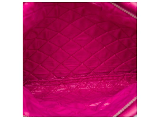 Chanel Pink Quilted Caviar CC Beauty Foldover Clutch Rosa - vista 4