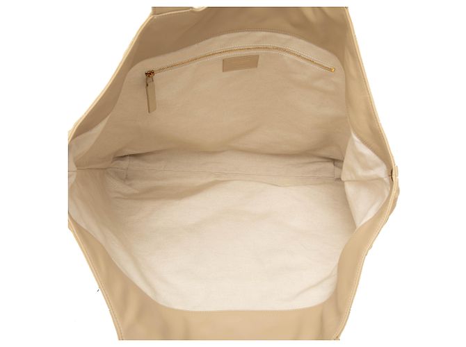Autre Marque Saint Laurent Beige Maxi Quilted Nubuck Icare Shopping Tote - Ansicht 4