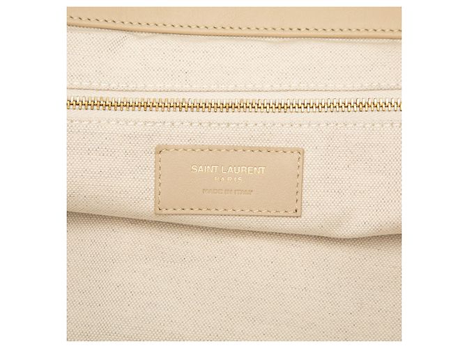 Autre Marque Saint Laurent Beige Maxi Quilted Nubuck Icare Shopping Tote - Ansicht 5