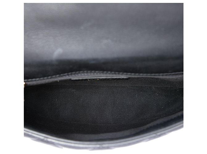 Borsa cintura con patta chic e catena Chanel in vitello trapuntato nero - vista 4