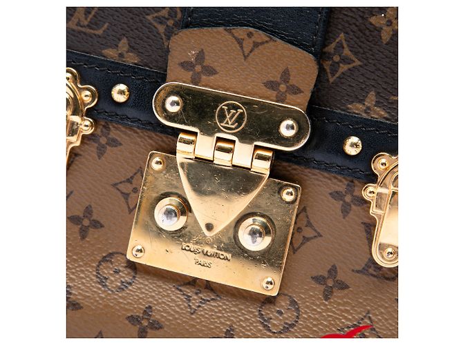 Louis Vuitton Brown Monogram Reverse Trunk Clutch Marrom - vista 5
