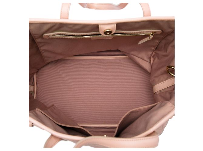 Bolso Dior Panarea Large de lona recubierta Cannage Rosa - vista 4