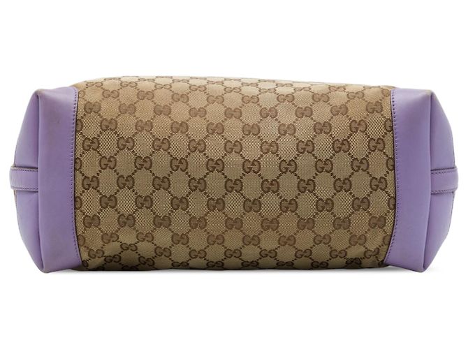 Bolso Tote Gucci Beige Medium GG Canvas Craft Tote - vista 3