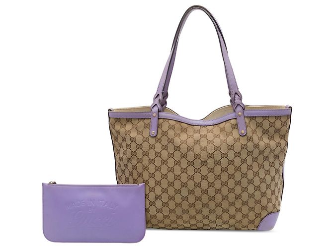Bolso Tote Gucci Beige Medium GG Canvas Craft Tote - vista 7