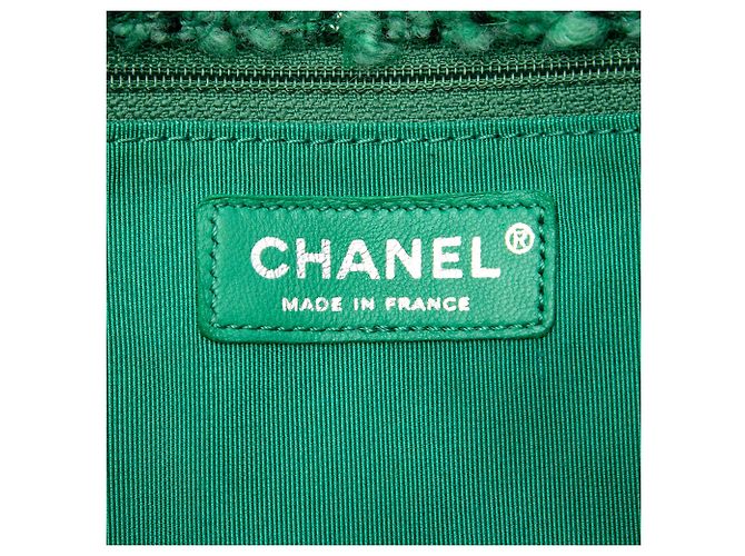 Chanel Green Jumbo Quilted Tweed Reissue 2.55 Easy Messenger Flap Grün - Ansicht 5