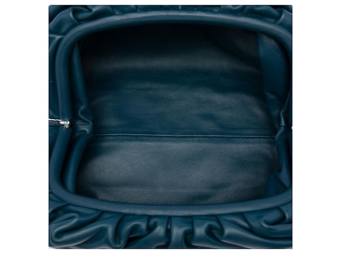 Bottega Veneta Blue Smooth Butter Calf The Pouch - vista 4