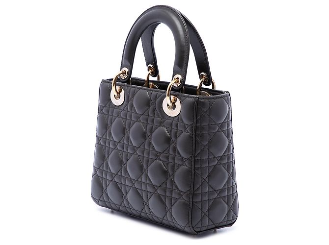 Dior Black Small Lambskin Cannage My ABCDior Lady Dior Schwarz - Ansicht 2