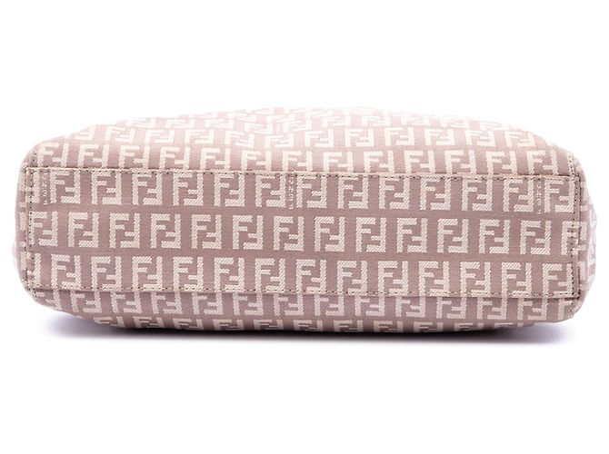 Borsa Tote Fendi Small Zucchino Canvas Rosa - vista 3