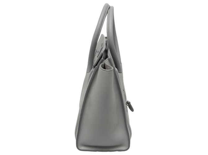 Céline Celine Bolso Luggage Micro de Piel de Becerro Gris Castaño - vista 7