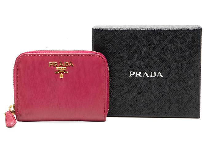 Porta-moedas Prada Vitello Move Rosa - vista 7