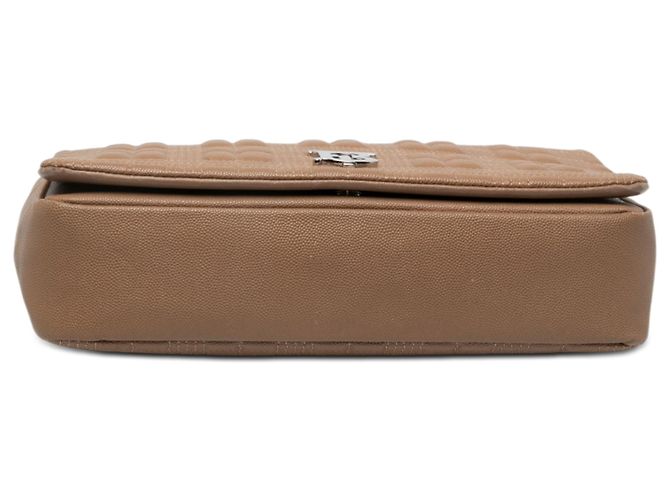 Burberry Brown Medium Quilted Lambskin Lola Crossbody - vista 3