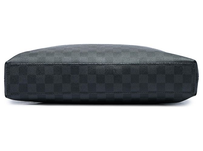 Louis Vuitton Black Damier Graphite Porte Documents Jour Negro - vista 3
