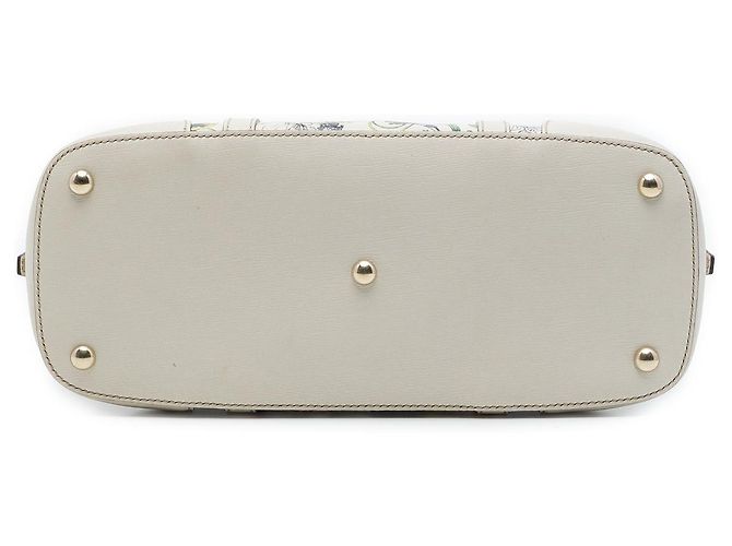 Bolso Gucci Flora Nice Dome Small de piel blanca Blanco - vista 3