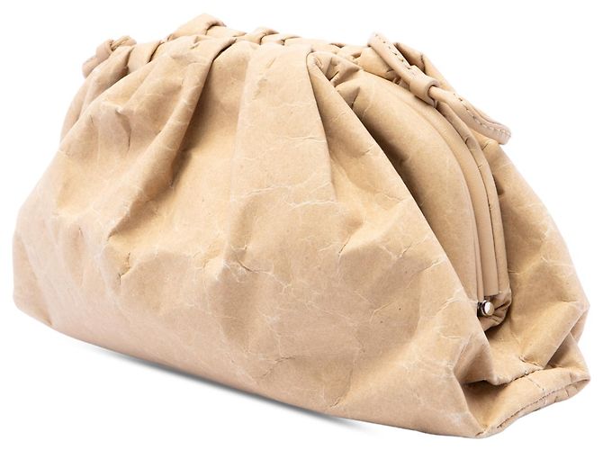 Bottega Veneta Beige Kraft Paper The Mini Pouch - vista 2