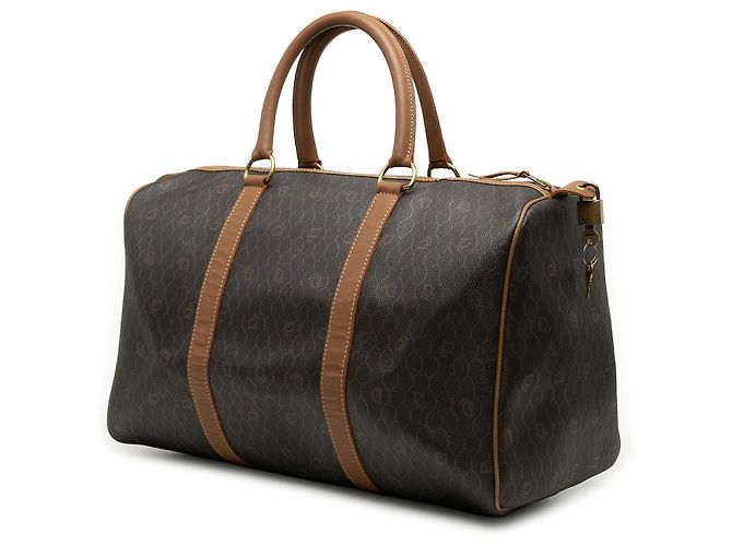 Dior Boston Bag aus beschichtetem Canvas mit schwarzem Wabenmuster - Ansicht 2