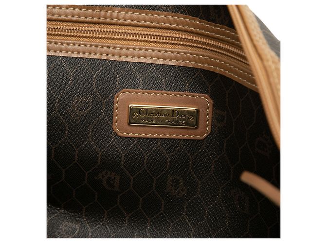 Dior Boston Bag aus beschichtetem Canvas mit schwarzem Wabenmuster - Ansicht 5