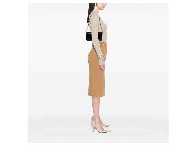 Céline Celine Claude Schultertasche aus glänzendem schwarzem Kalbsleder mit Triomphe - Ansicht 5