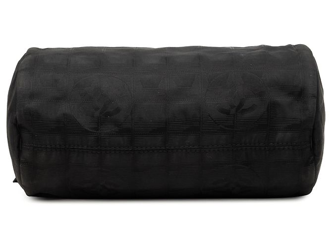 Bolsa de ombro cilíndrica Chanel Black New Travel Line em nylon Preto - vista 3