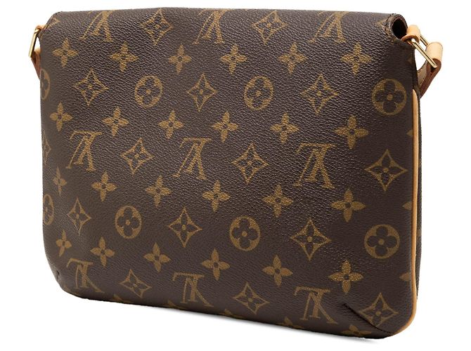 Louis Vuitton Brown Monogram Musette Tango Short Strap Castaño - vista 2