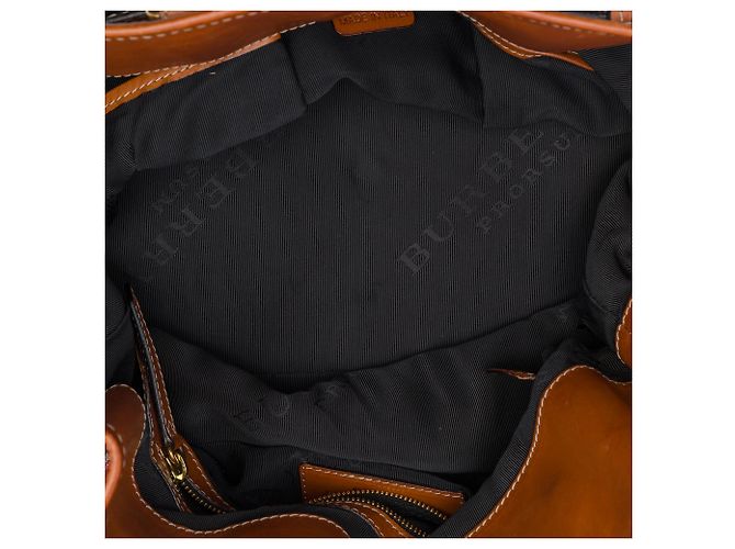 Bolsa Satchel Burberry em lona Mega Check marrom e couro - vista 4