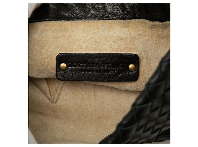 Bottega Veneta Borsa a tracolla Intrecciato in nappa nera - vista 5