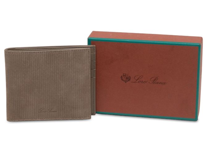 Portafoglio bifold Loro Piana in vitello testurizzato marrone - vista 10