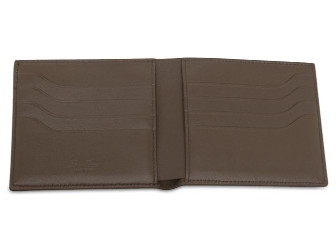 Portafoglio bifold Loro Piana in vitello testurizzato marrone - vista 4