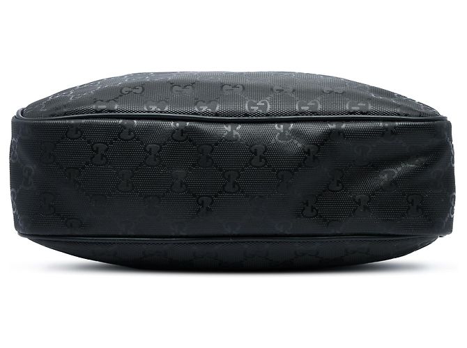 Borsa crossbody Gucci nera con stampa GG Nero - vista 3