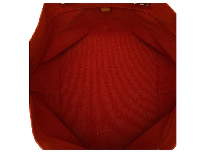 Hermès Red Toile H Plume Quadrige au Fil Steeple 31 Roja - vista 4