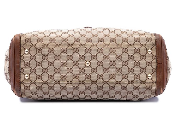 Gucci Bella Tote aus beigem GG Canvas - Ansicht 3