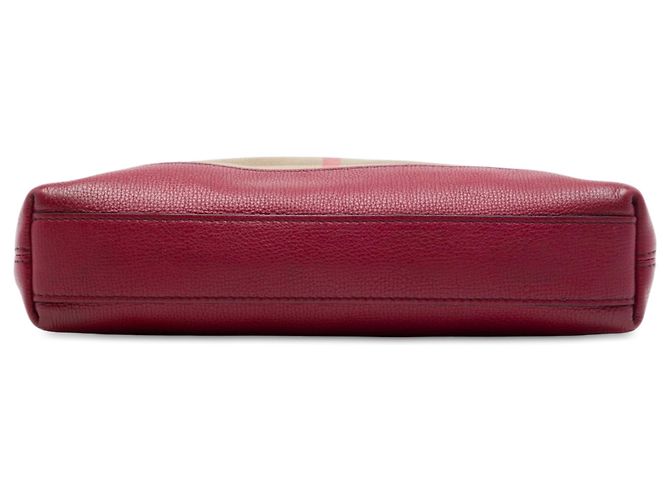Borsa Satchel Convertibile Derby Abingdon Burberry in Tela House Check Marrone - vista 3