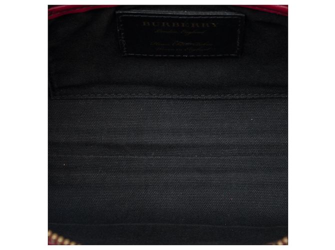 Borsa Satchel Convertibile Derby Abingdon Burberry in Tela House Check Marrone - vista 4