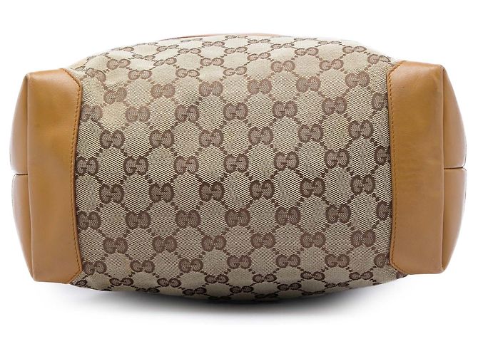 Gucci Beige GG Canvas Web Tote - Ansicht 3