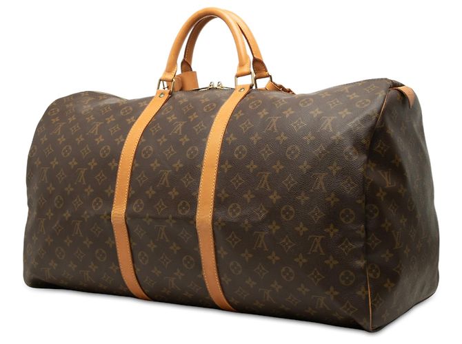 Louis Vuitton Brown Monogram Keepall 60 Marrone - vista 2