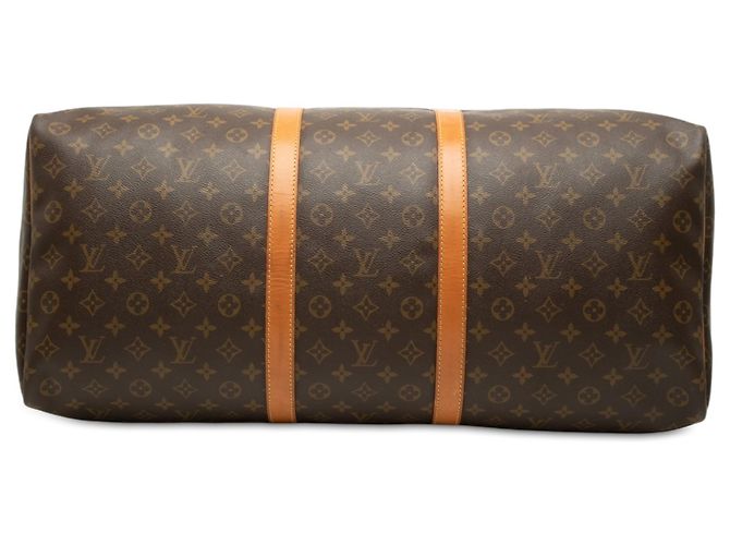 Louis Vuitton Brown Monogram Keepall 60 Marrone - vista 3