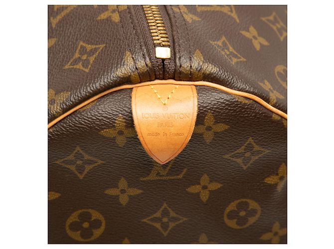 Louis Vuitton Brown Monogram Keepall 60 Marrone - vista 5
