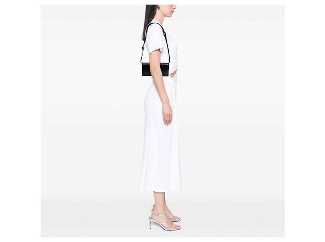 Miu Miu Wallet on Strap aus weichem schwarzem Kalbsleder mit Logo - Ansicht 5