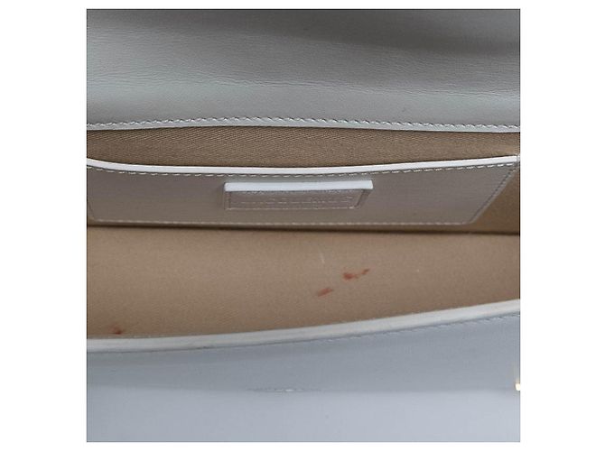 Jacquemus Le Bambino Long en cuir de veau blanc - vue 4