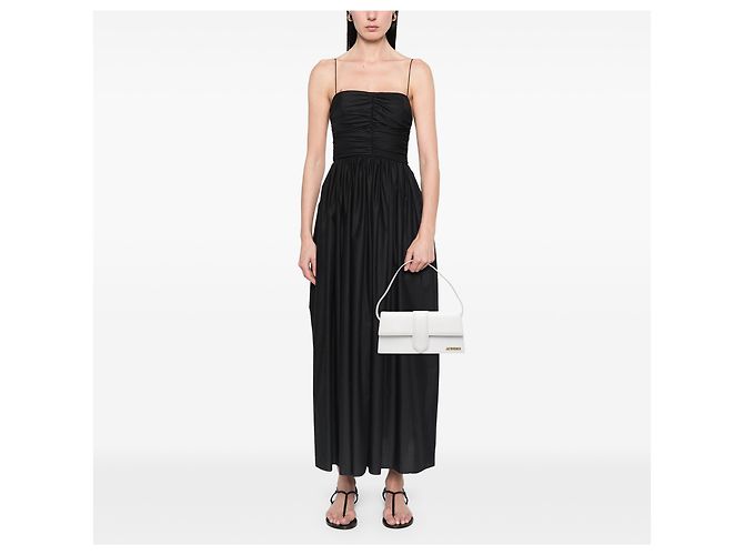 Jacquemus Le Bambino Long en cuir de veau blanc - vue 6