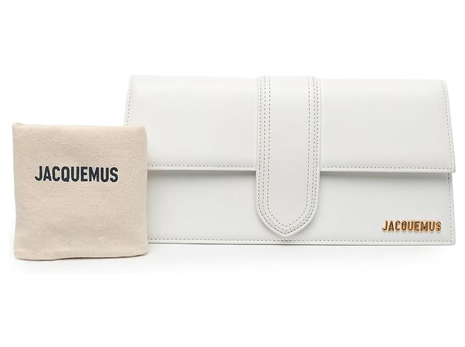 Jacquemus Le Bambino Long en cuir de veau blanc - vue 7