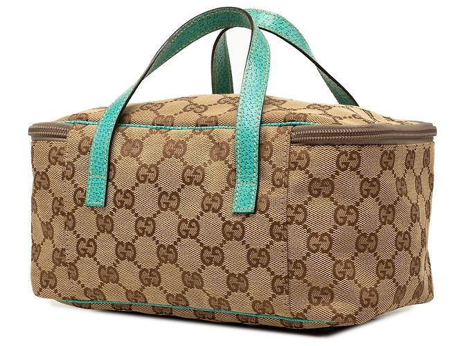 Gucci Vanity Bag aus beigem GG Canvas - Ansicht 2